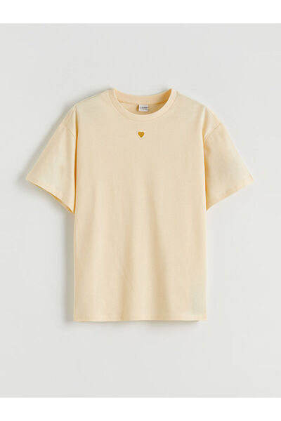 LC Waikiki منتجات فريزن ستور التي لا مثيل لها I تي شيرت بناتي بياقة صفرية من ...