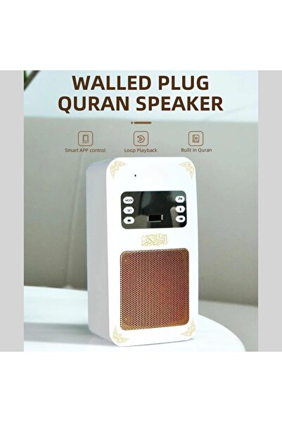 Genrics Smart Quran Speaker LED Azan Clock HD Sound Wall Plug Islamic Audio P...