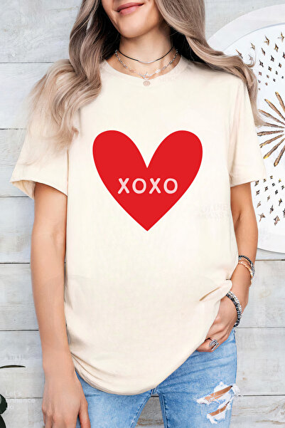 Sarah's Boutique Women's T-shirt – 100% cotton – Valentine's Day "XoXo Heart"