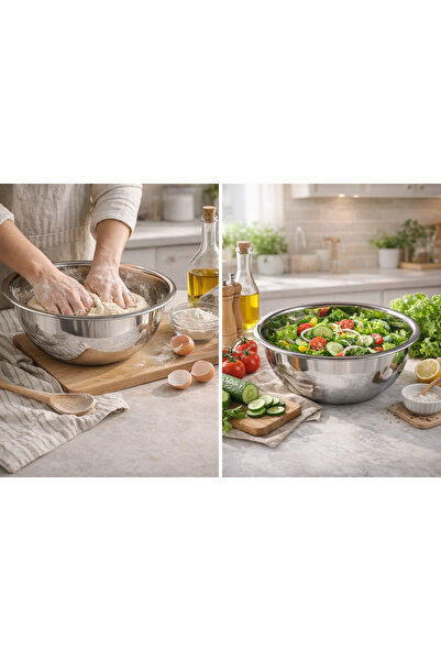 Alvin وعاء خلط من الفولاذ المقاوم للصدأ متعدد الأغراض