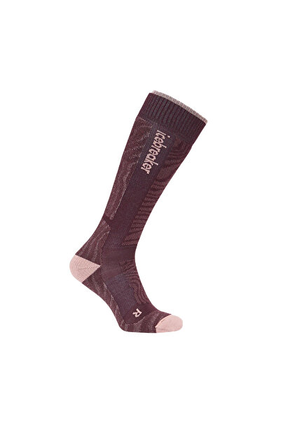 Icebreaker Women's ski socks w mer ski medium otc mountain contour java-blush...