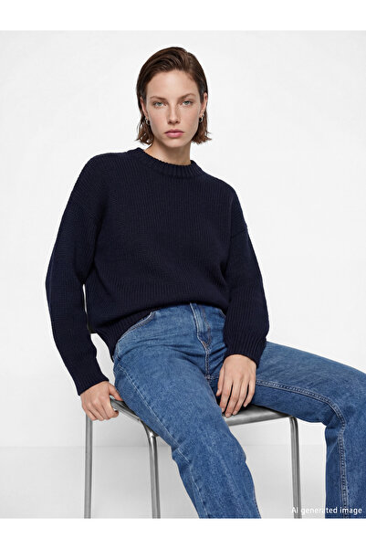 LC Waikiki Peak New Season Crew Neck Oversize Women's Knitwear Sweater