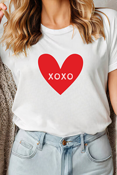 Sarah's Boutique Women's T-shirt – 100% cotton – Valentine's Day "XoXo Heart"