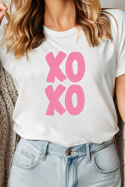 Sarah's Boutique Women's T-shirt – 100% cotton – Valentine's Day "XOXO"