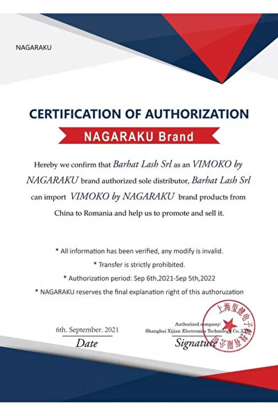 NAGARAKU Extensii gene Vimoko by MIX black matte curbura L, Grosime 0.10 mm