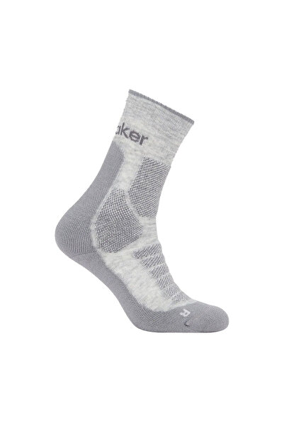 Icebreaker Sock male m mer hiking heavy crew blizzard hthr-alloy