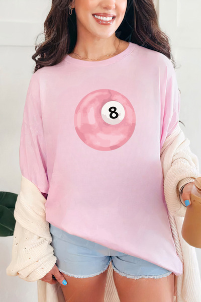 Sarah's Boutique Women's T-shirt – 100% cotton – Valentine's Day "8 Ball"