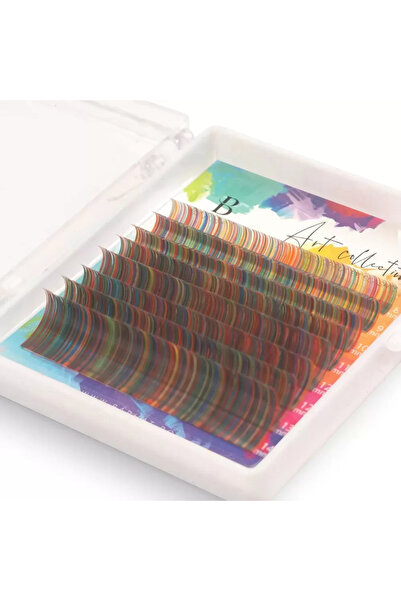 Barhat Extensii gene color Art Collection MIX 8 linii Multicolor, Grosime 0.1...