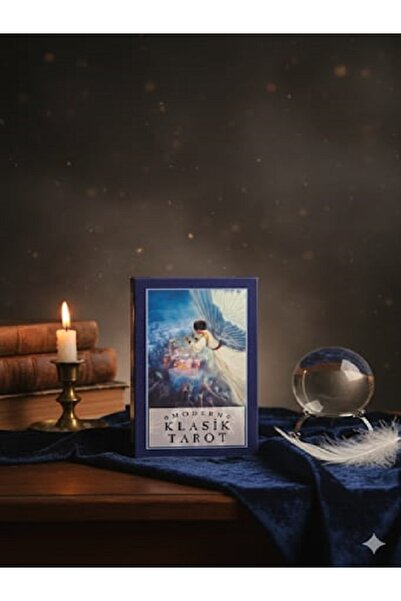 MOBGİFT Modern Klasik Tarot Kartları 78 Kartlık Deste Siyah