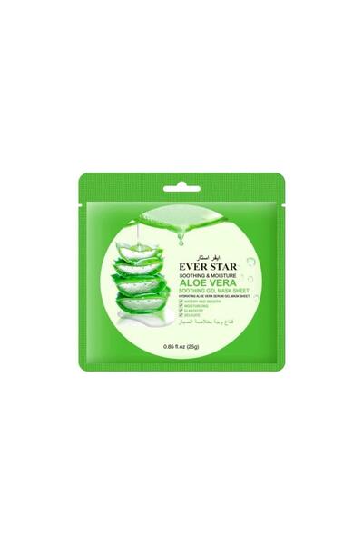 Ever star Naturals 10 قطع قناع وجة جل مهدئ ومرطب بخلاصة جل الصبار من EVER STAR