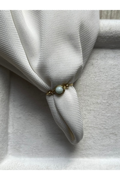 Pel Design Minimal Varisit Stone Handmade Wire Ring