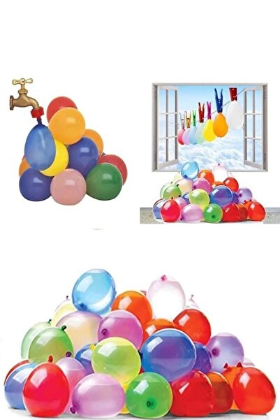 hediyehobihersey 10 Adet Mini Karışık Renk Su Balonu Renkli