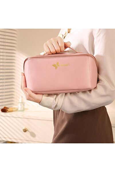 REEFI حقيبة مستحضرات تجميل - وردي