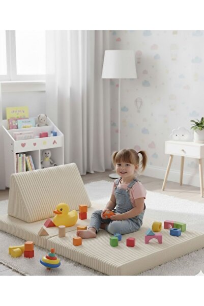 Joyfoam Çocuk Oyun Koltuğu - Katlanabilir Yer Minderi ve Aktivite Alanı Yıkan...