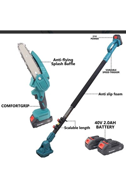 OKBOONS CHAINSAW+TREE SHEARS+TELESCOPIC HANDLE