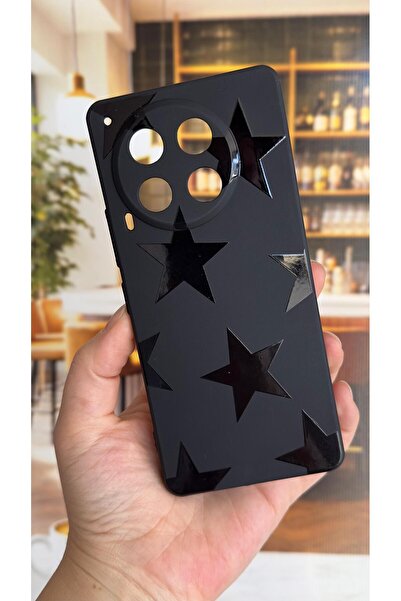 Vip Case Tecno Camon 30 Uyumlu Star Silikon Darbe Emici Klasik Korumalı Rubbe...