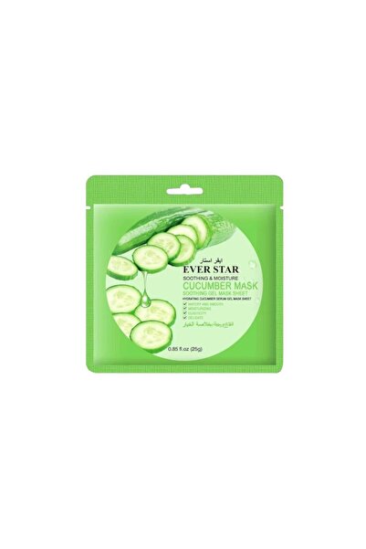 Ever star Naturals 10 قطع قناع وجة جل مهدئ ومرطب بخلاصة الخيار من EVER STAR