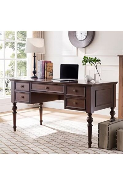 Masifart Cacia Ahşap Ofis Çalışma Masası