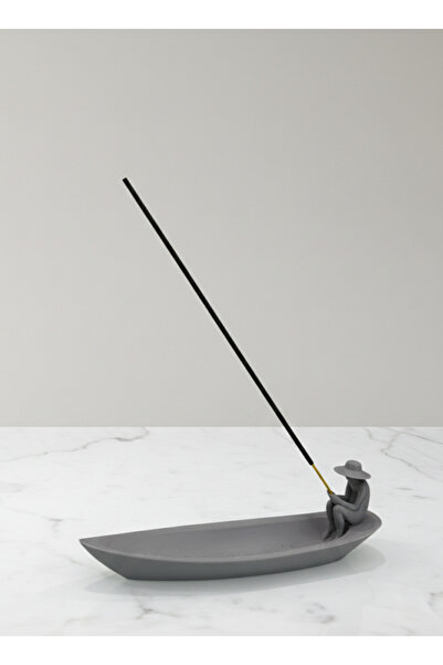 Butikİncebelli Dekoratif Kayık Figürlü Tütsülük | Modern Tasarım Tütsü Kayığı
