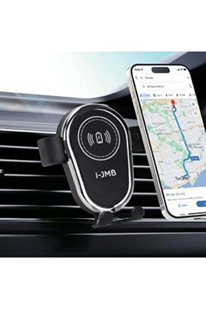 UnderShop Încărcător auto wireless Qi cu suport automat pentru telefon