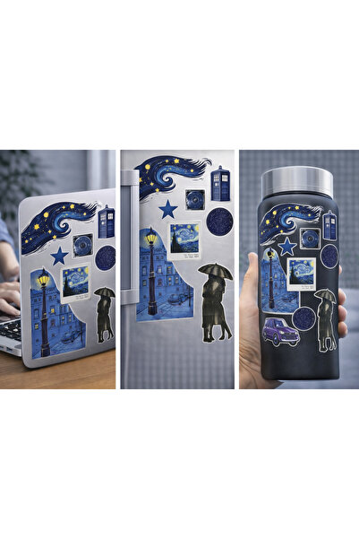 Limitless Design Night & Star Themed Art Sticker Set – Van Gogh Inspired |   ...
