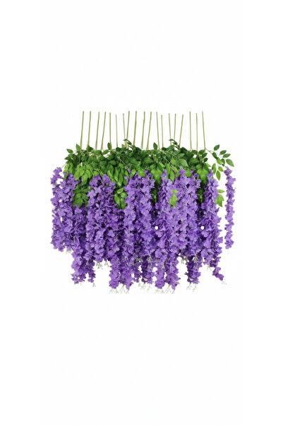 Rosavie 12 dal sarkan akasya balkon dekor düzen fuşya