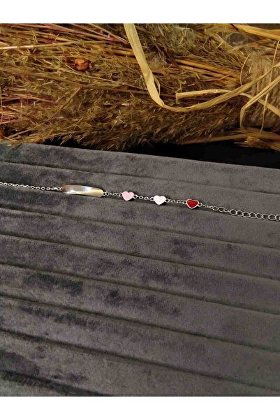 Unbranded/Generic 925 Ayar Gümüş Kişiselleştirilebilir Mineli Çocuk Künye/bil...