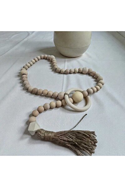 diclecollection Decorative Wooden Ring Detailed Prayer Beads/Bohemian Ornamen...