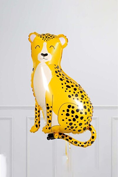 GOLDCENTER Cheetah Foil Balloon Safari Theme Birthday Balloons 100cm