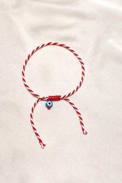 Femenino Mavi Cam Nazar Boncuklu Marteniçka Bileklik Kartlı