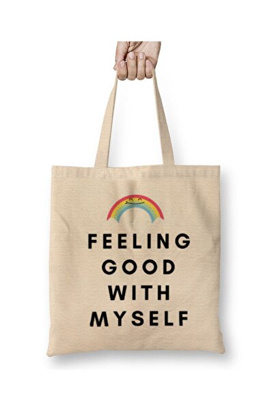 Toyaso A simți-vă bine cu tine însuți. Fiți în armonie cu tine. Geantă de pân...