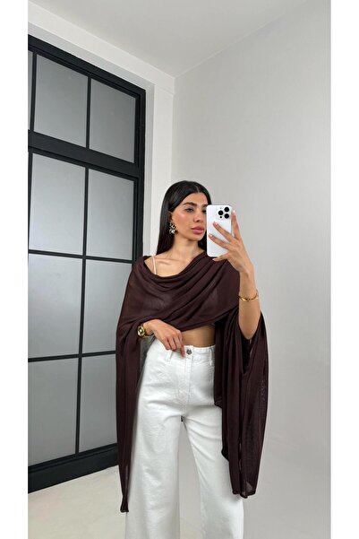 Gaus Kahve Md Muadil Tasarım Triko Pelerin GAUS-01185