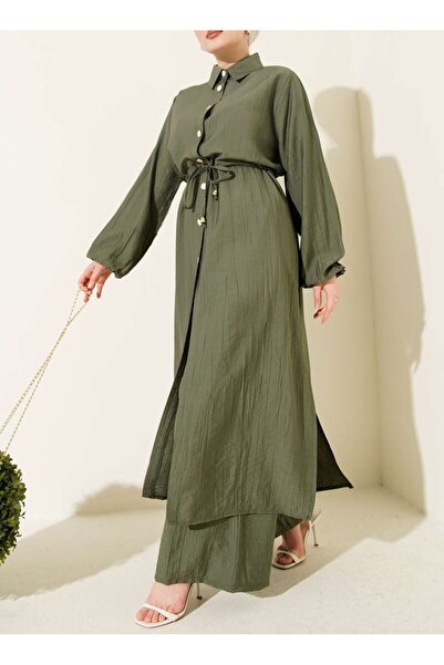 Burcia Beli Tunnel Long Tunic Double Set