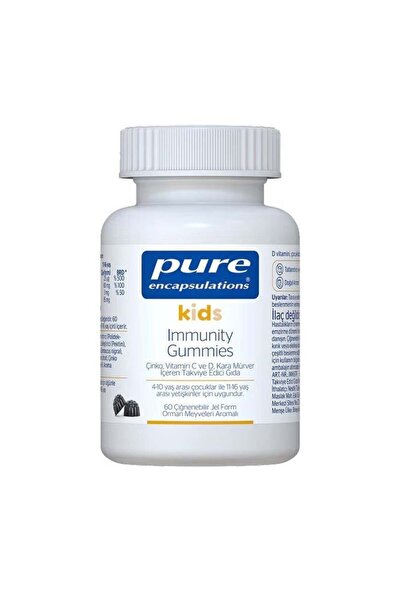 LifesVital Pure Encapsulations Kids İmmunity 60 Gummies