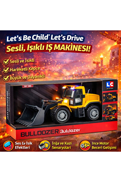 TRUST STORE Let's Be Child Let's Drive Bulldozer with Sound and Light, Scrape...