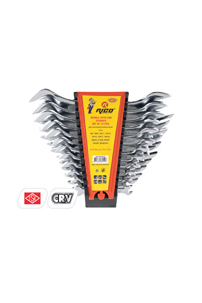 Rico 12 Parça Düz Açık Ağız Anahtar Takımı Seti 6x32mm