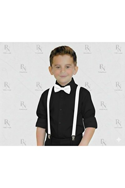 YCN TEKSTİL Set bretele și papion pentru copii - Set de accesorii pentru cost...