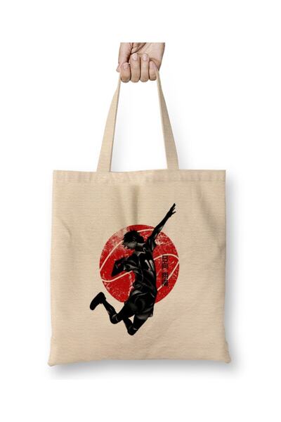 Toyaso Volleyball Hinata Haikyuu Volleyball White Tote Bag Long Handle Shoppi...