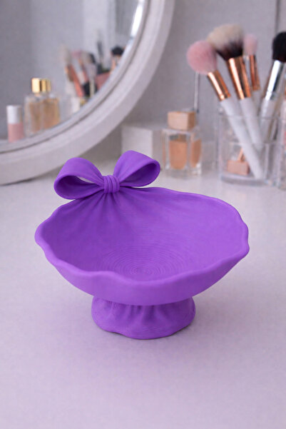 Vescarri Mini Bow Detailed Coquette Jewelry & Keychain Bowl