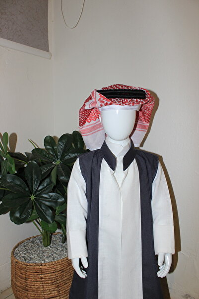 Abaya-AB طقم ولادي 1-ثوب ساده 2- دقله مطرزه مع عباره 3- طقم عقال لاصق كامل مع...