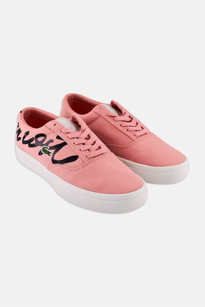 Lacoste Men Jump Serve Lace Up Casual Shoes, Pink