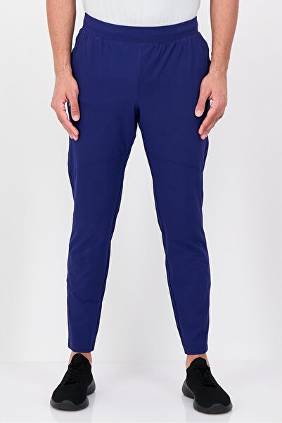 Under Armour Men Fitted Brand Logo Outdoor Track Pants, Blue