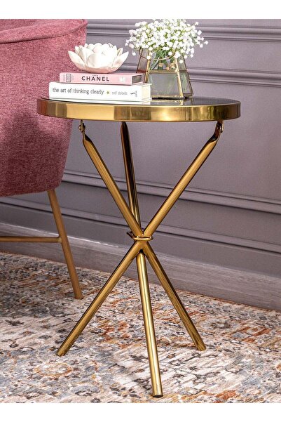 Generic Homez Side Table Mirror Top Stainless Steel Leg 41*41*55 cm