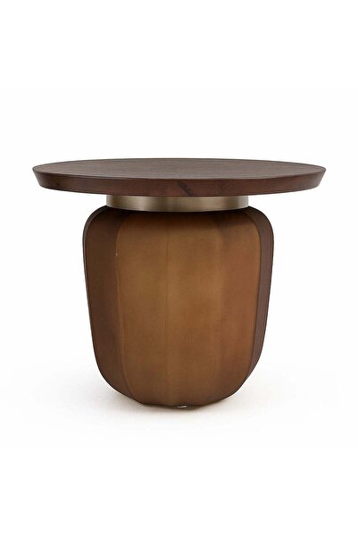 Generic Homez Wooden Side Table 49*46cm, Brown