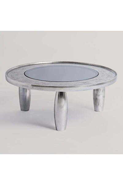 homez Metal Coffee Table, Silver 93*38 Cm