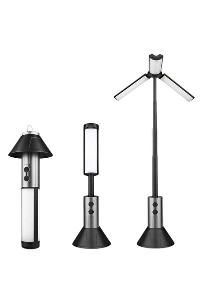 Tradeo مصباح تخييم قابل لإعادة الشحن فائق السطوع، مزود بـ 54 مصباح LED تلسكوب...