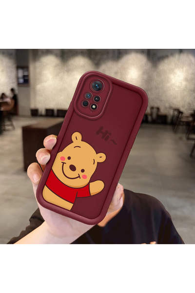ARTISHELL Redmi Note 11 Pro Uyumlu Winnie the Pooh desenli, lüks silikon tele...