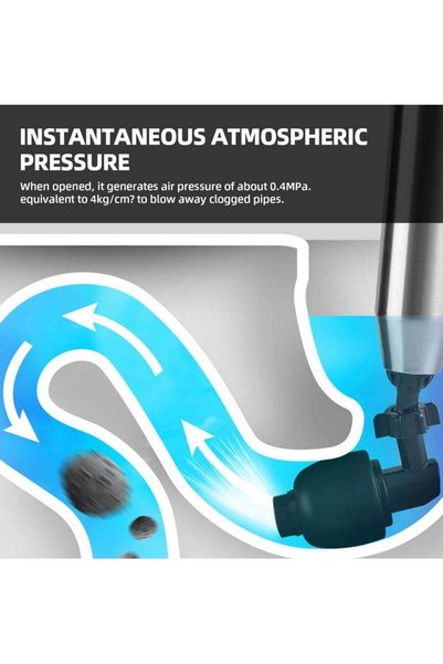 Aideli Toilet Plunger High Pressure Air Drain Blaster