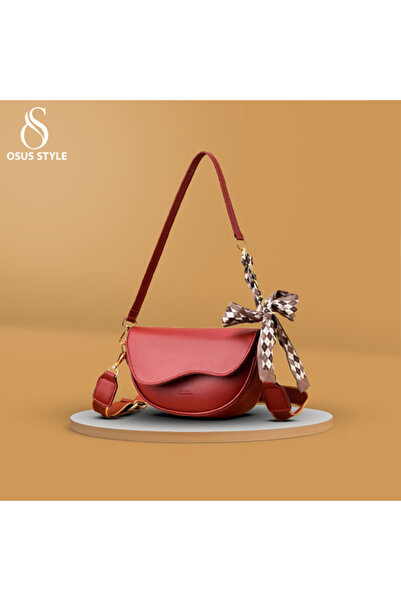 Genenic Women's Saddle Bag for All Seasons in Synthetic Leather - Preppy Style