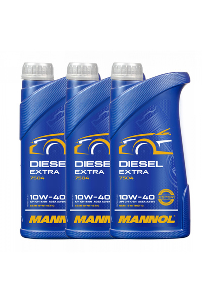 MANNOL Pachet 3 litri Ulei Motor Diesel Extra 10W40 - Hidrosintetic, cu Ester...